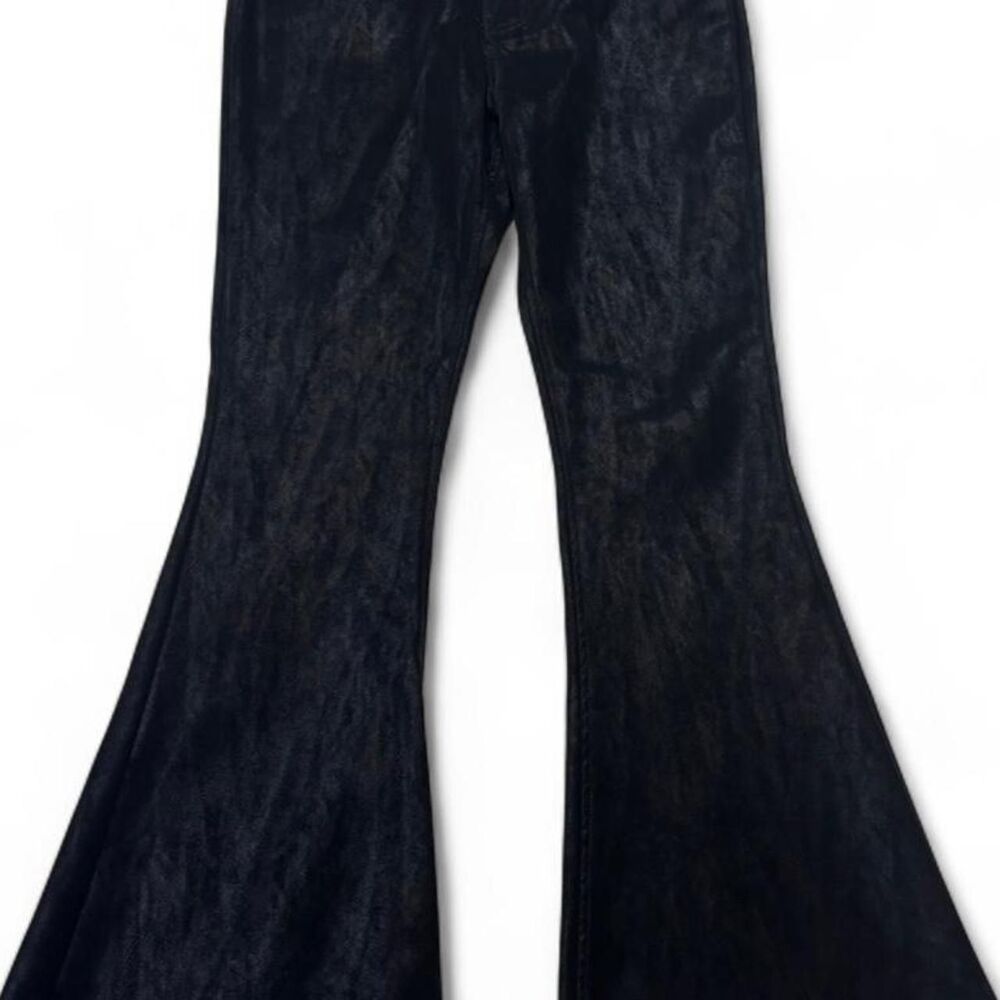 Chelsea & Violet Women's Black Faux Leather Textured Pants 26